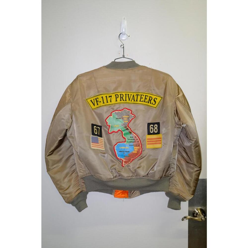 68' Avirex VF-117 Privateers MA-1 Flight Jacket - Picture 2 of 10